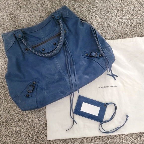 Balenciaga Blue City Bag - Picture 1 of 14